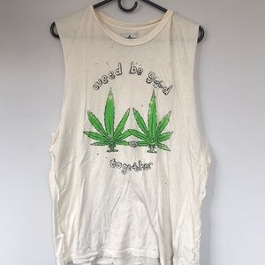 UNIF weed be good together muscle tee